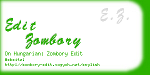 edit zombory business card